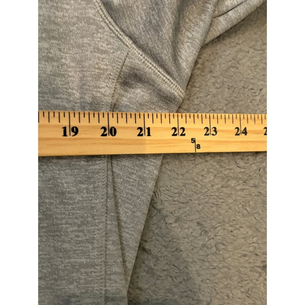 Adidas Climawarm Hoodie Mens Medium Grey Heather Pullover Sweatshirt Logo